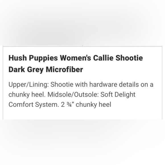 Hush Puppies soft style Women's Dark Gray Heels - Picture 6 of 6